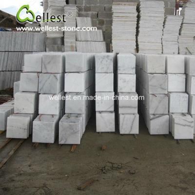 Guangxi White Marble Floor Tiles and Wall Cladding Marble Tile for Villa Hotel