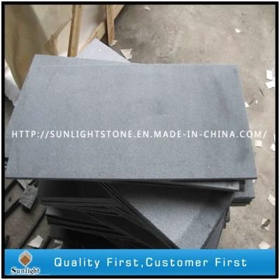 Natural Honed G654 Black/Dark Grey Granite Floor/Flooring/Wall Tiles