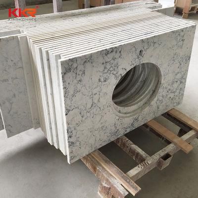 Kkr 60&prime;&prime; 2cm Thickness Quartz Marble Like Color Stone Kitchen Countertop