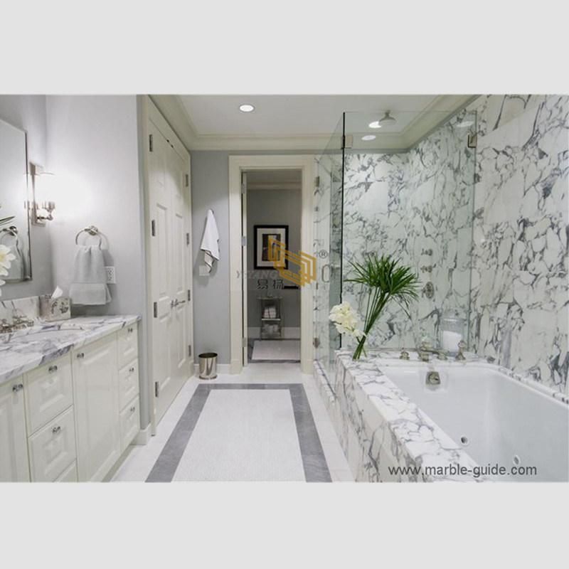 Arabescato White Marble Supplier for Kitchen Island/Bathroom/Vanity/Sink/Flooring/Wall/Countertop