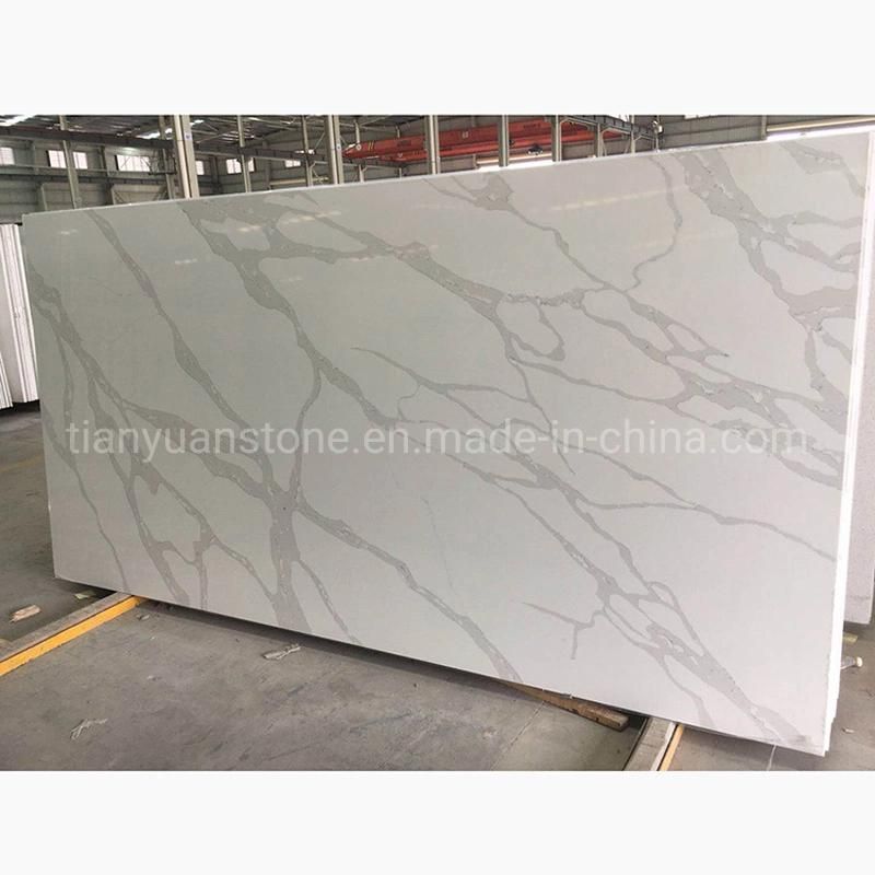 Marble Color Quartz Stone Slab for Ktichen Countertop