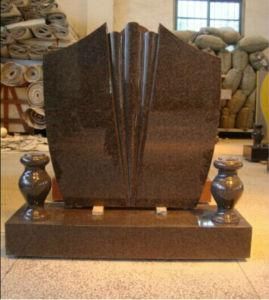Angel Carving Natural Granite Headstone