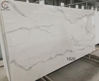 Popular Color in America Manmade Calcutta Quartz Stone Slab on Sale