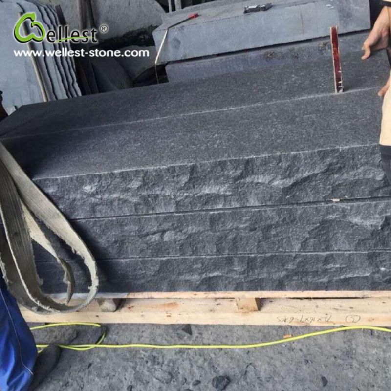 Anti Slip G684 Black Granite Stepping Stone Landscaping Garden Stepper