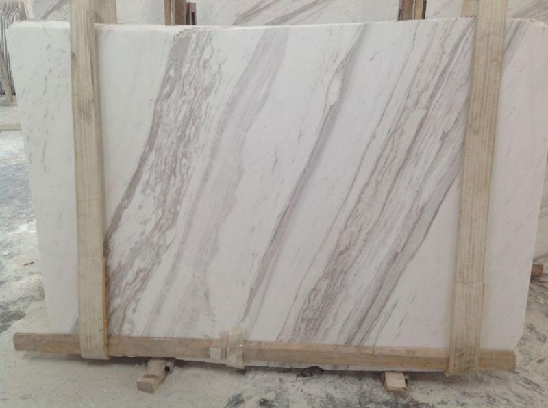 Volakas White Marble Natural White Marble with Grey Veins Polished Slabs Floor Tile Wall Tile
