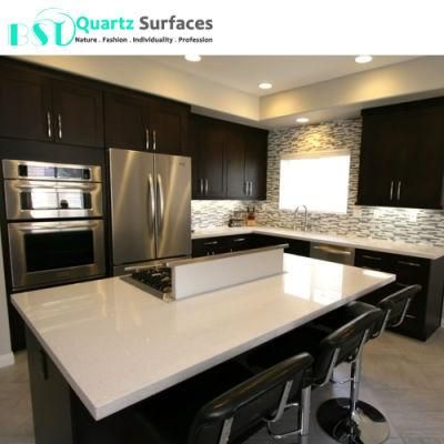 Pre Cut White Sparkle Quartz Stone Countertop