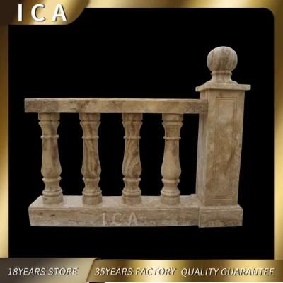 Architectural Yellow Marble Railing Balustrade for Balcony