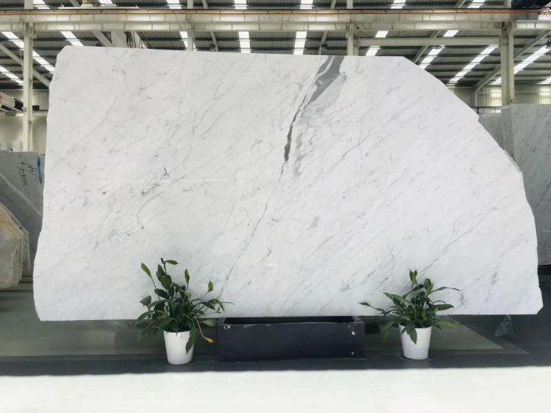 Natural Stone Grey/White/Black/Red/Brown/Green/Golden 600*600mm Carrara WhiteBianco White Polished Big Slabs Customized Countertop Marble for Floor Tile