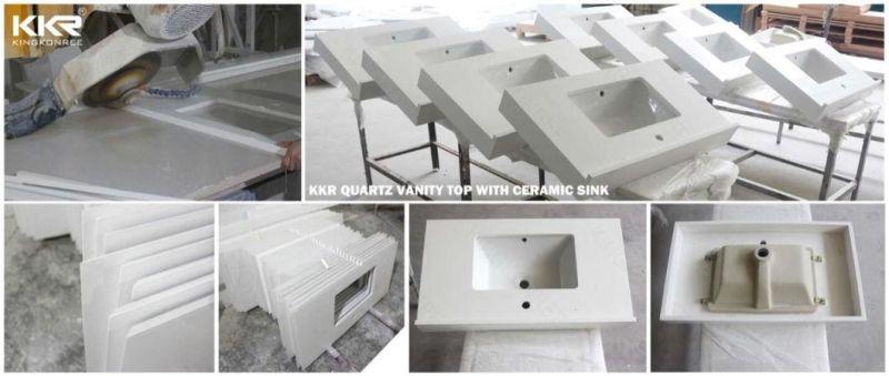 Kingkonree High Density Artificial Silestone Quartz Marble for Kitchen Set