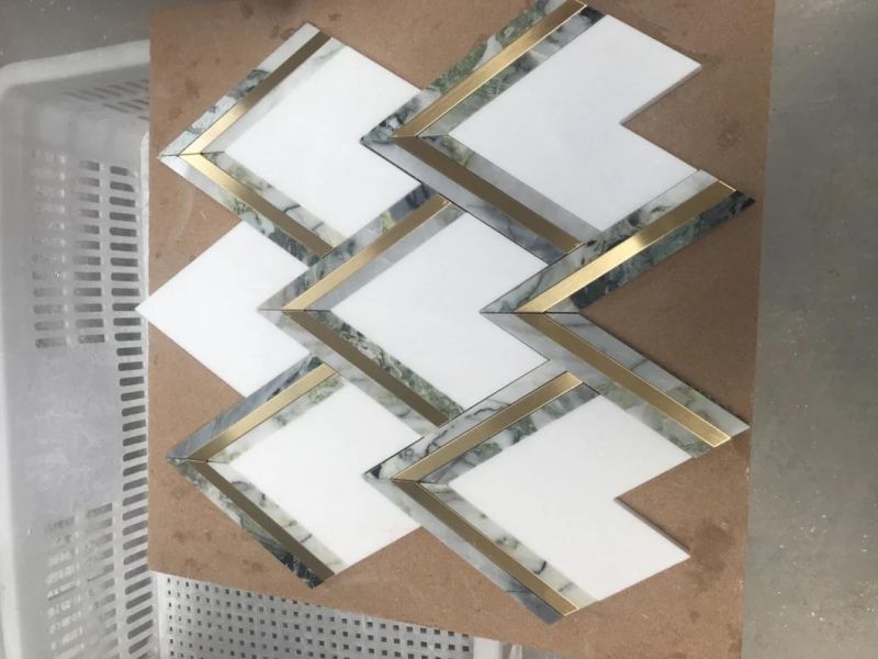 Skyline Marble Mosaic Tile for Bathroom Wall Kitchen Backsplash