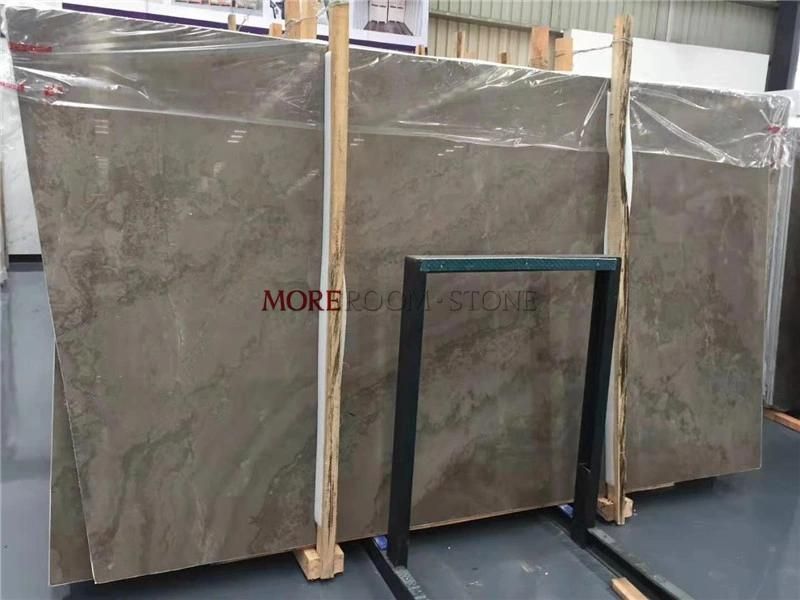 Interior Design Silver Grey Natural Marble Stone Slab for Wall