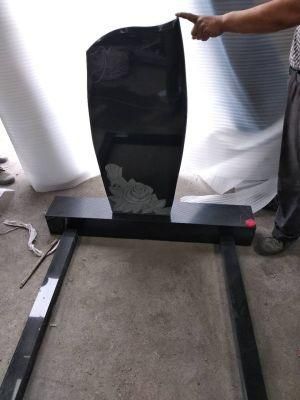 Nature Shanxi Black Granite for Black Monument Headstones Cheap Tombstone Granite