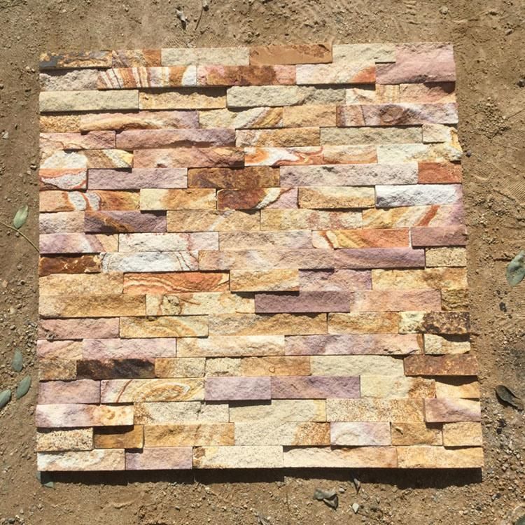 Colored Sandstone Exterior Wall Cladding Panel
