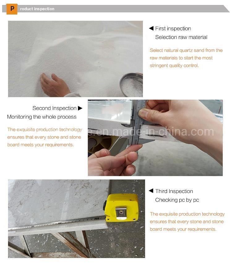 Marble Color Quartz Stone Slab for Ktichen Countertop