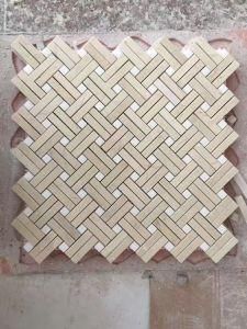 Sago Marble &amp; Polaris Marble / Marble Linear Strips Mosaic Tiles