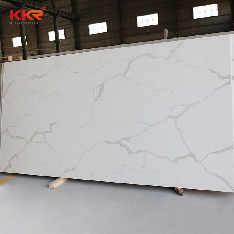 Calacatta White Artificial Quartz Stone for Kitchen Countertop and Table Top