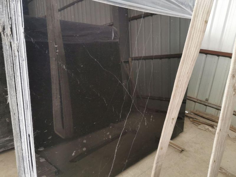 Black Marquina Absolute Black Marble with Less Streak