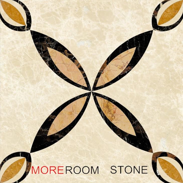 Natural Marble Flower Water Jet Marble Tile Pattern