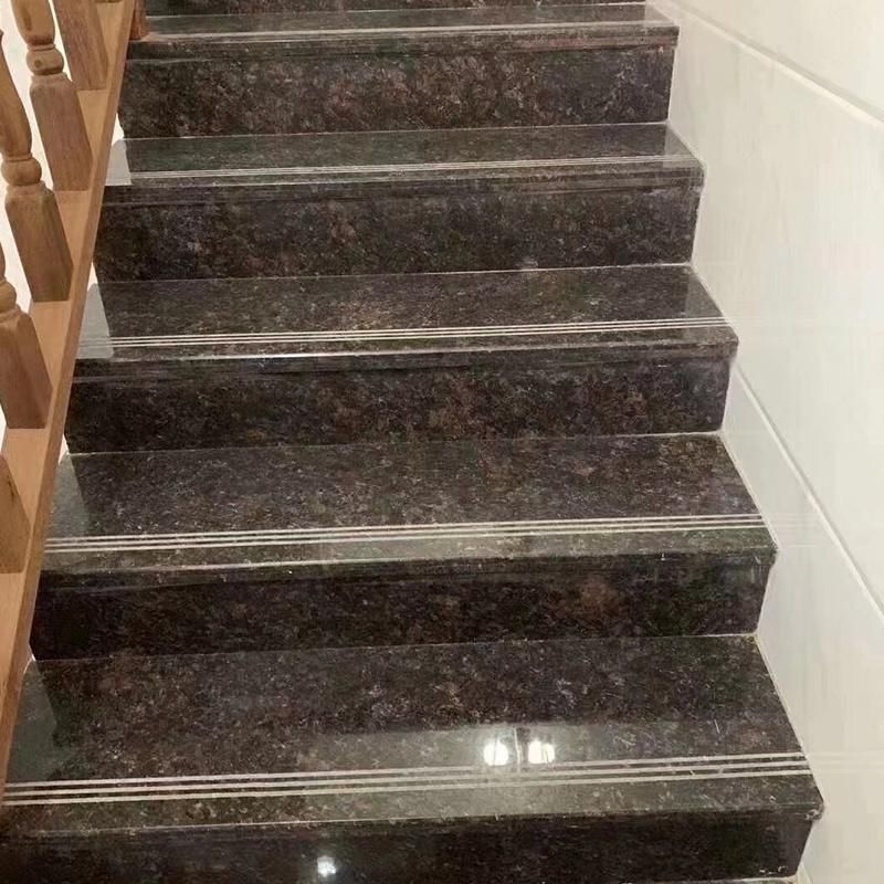 Factory British Brown Granite Stone Stairs Marble Ladder Customizable Natural Marble Stairs Marble Staircase