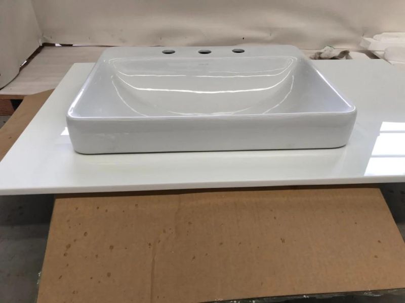 Artificial Stone Crystallized Glass Panel for The Single Sink Vanity Top