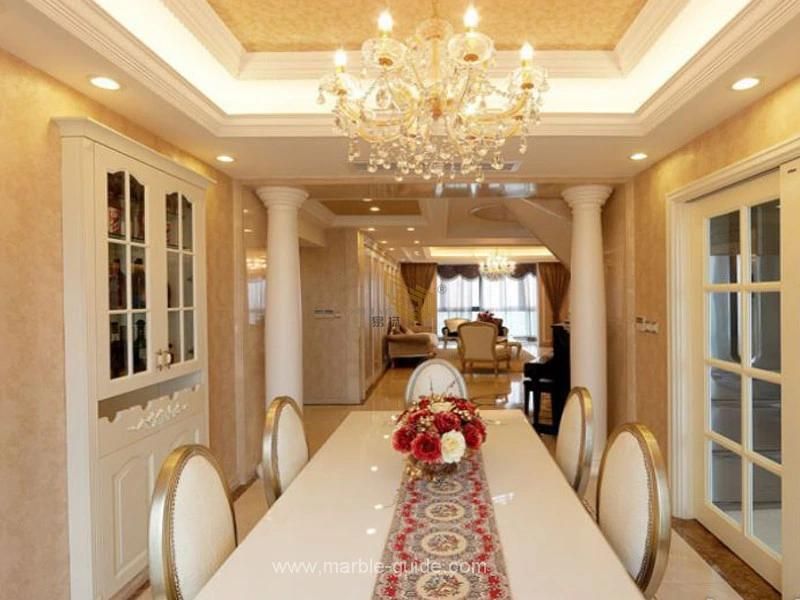 Natural Polished Cream/Beige/Yellow Marble Tiles for Floor/Wall/Fireplace