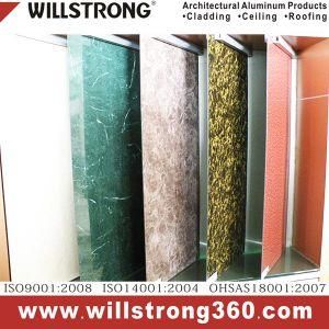 Metal Textured 3mm &amp; 4mm ACP Panel in Kitchen Architectural Facades Panels Canopy Ceiling Signage Ventilated Facades