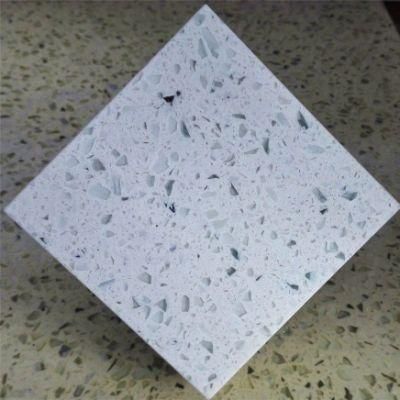 Basic Color Sparkle White Artificial Quartz Stone with SGS Certification