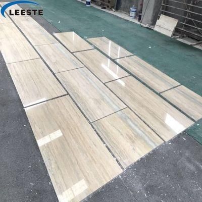 Ocean Blue Travertine Natural Beige Travertine Slabs Cut-to-Size Flooring Tile