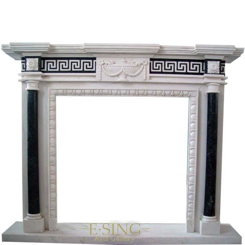 China Popular Sale Stone Mantel Marble Fireplaces Prices