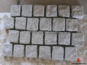 G603 Natural Split Tumbled Granite Paving Cobblestone