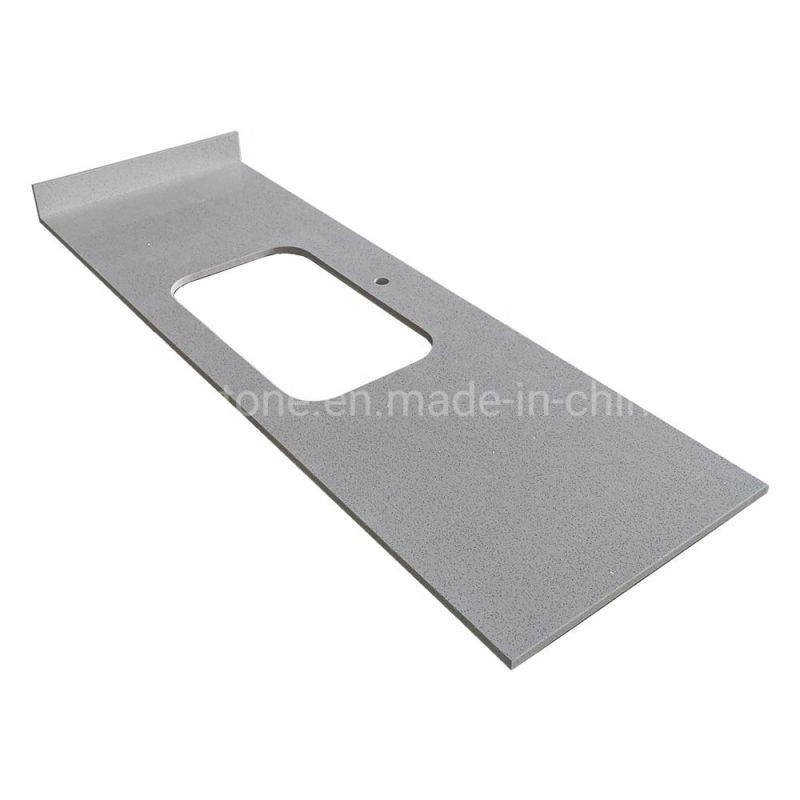 Chinese Crystal White Quartz Stone for Kitchen Island Quartz Countertop