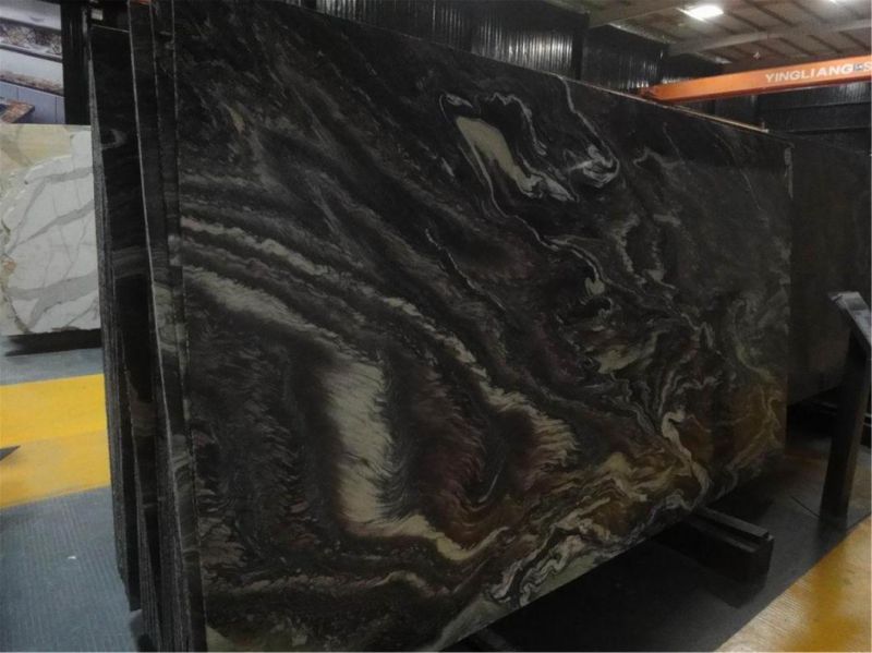 Natural Stone Landscape Purple Marble for Home/Kitchen Decoration