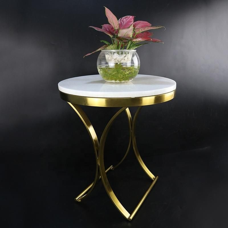 Factory Outlet Modern Stainless Steel Living Room Furniture Marble Stone Countertop Marble Table Dining Table Coffee Table