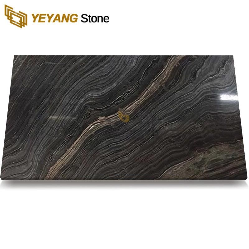 Black Wooden Marble, Wood Grain Marble, Black Wooden Grainy Marble
