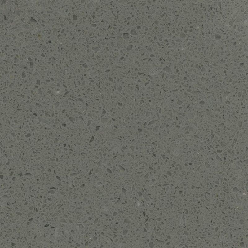 China Artificial Stone Crystal Grey Color Discount Kitchen Countertops Quartz Grey