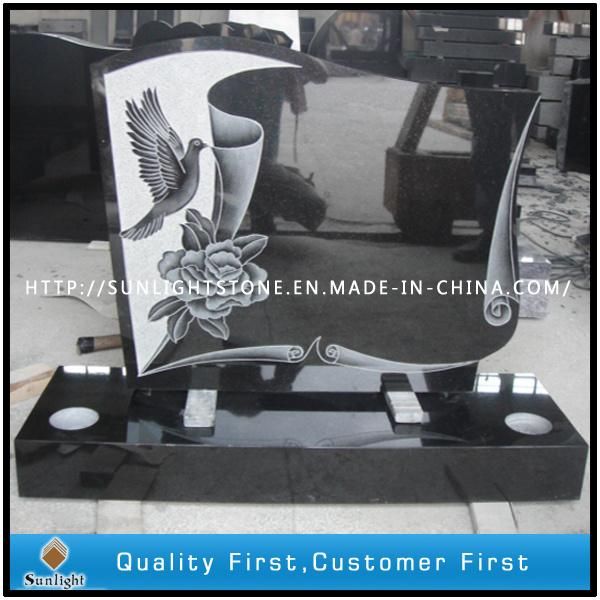 Absolute China Black Granite Tiles Flooring for Bathroom