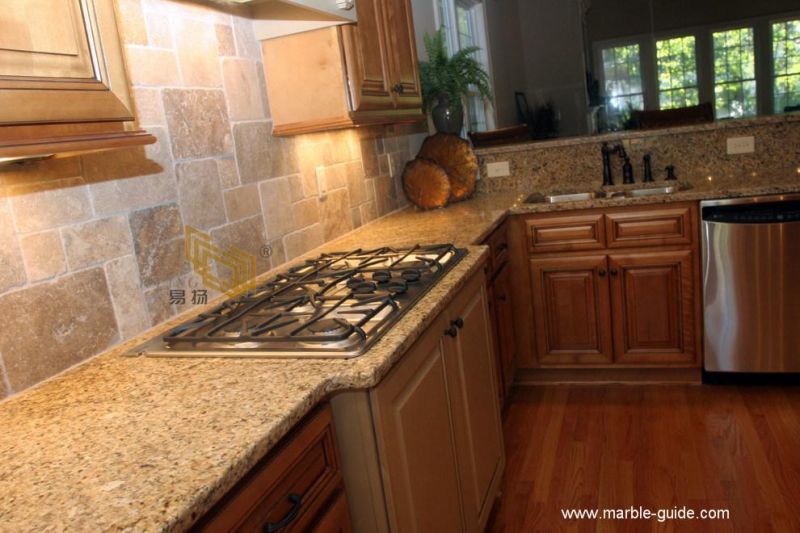 Natural Indoor Yellow Granite Stone Slab/Tile for Floor Tile/Kitchen Countertop/Vanity Top/Desk Top/Worktop
