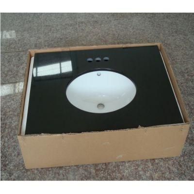 Absolute Black Granite Bathroom Vanities with Tops