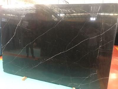 Nero Marquina Black Marble Slab for Flooring