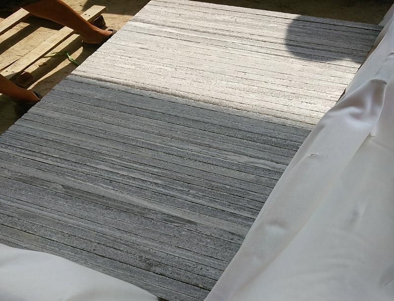 Flamed+Brushed Grey Granite Biasca Gneis G302 Paving Stone for Outdoor