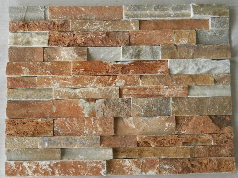 Quartzite Cement Slate Wall Panel Cultured Stone for House