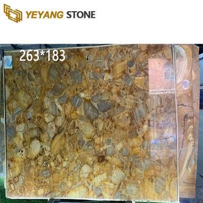 High Grade Shakespeare Honey Orange Onyx Marble Stone Slab and Tile