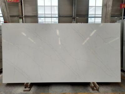 Hot Sale Artificial Quartz Stone Slab with Natural Veins