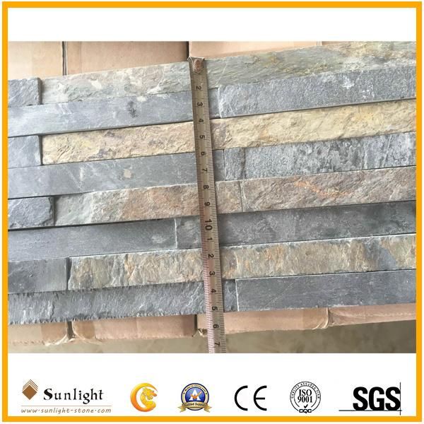 Natural White/Black/Yellow/Rusty/Green Culture Slate Cultured Stone for Wall Cladding Decoration
