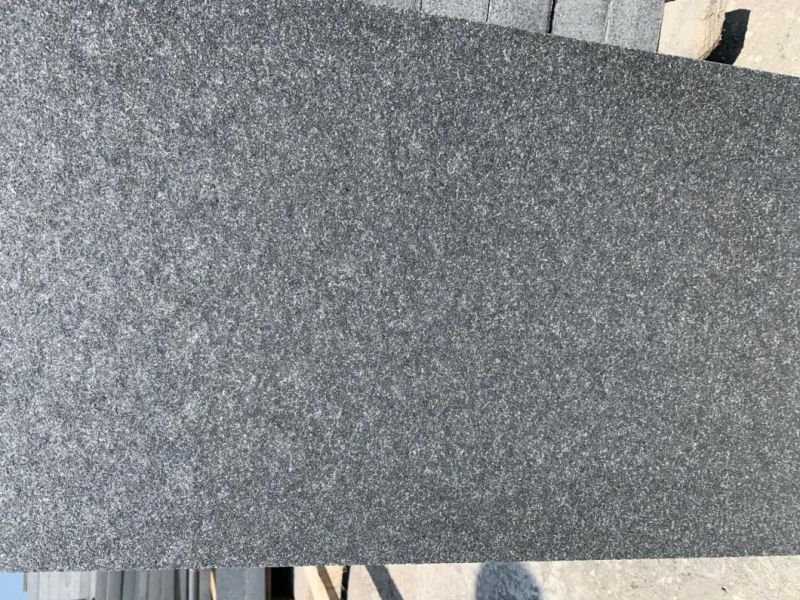 New G684 Dark Grey Granite Stone Paver Flamed Paving Stone