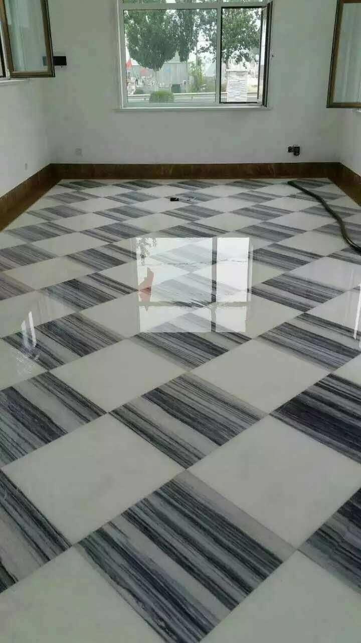 China Snow White Marble Tiles for Interior Home/Villa Decoration