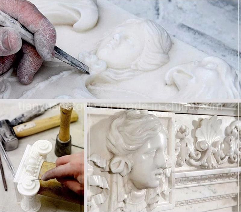 Stone Handmade Figure Wall Carving Relief