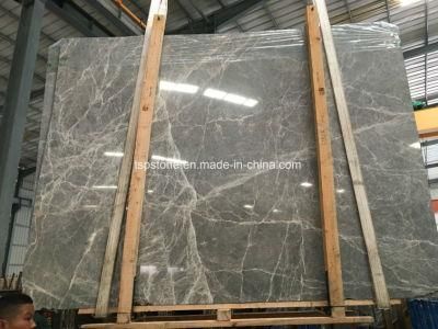 Chinese Hermes Grey Emperador Marble Slabs