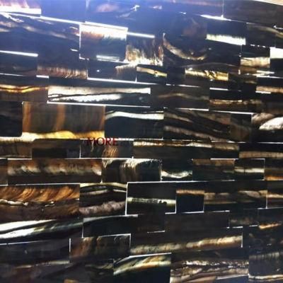 Translucent Semi Precious Stone Tiger Eye Gemstone Slab for Interior Wall Decor