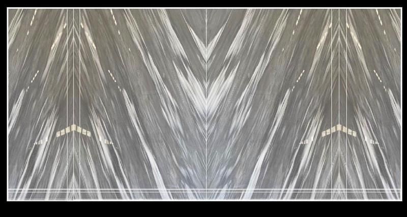 Popular Natural Blue Marble/45 Degree Grey Slab and Tile for Hotel Wall Floor Decorate